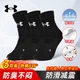 Носки Under Armour 22610208 унисекс баскетбольные хлопковые с махровой подошвой, черные, 3 пары, размер M - изображение 3
