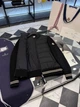 Мужская черная комбинированная пуховая куртка Moncler Cardigan Tricot, XL - изображение 6
