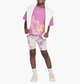 Спортивний костюм дитячий Nike Flow-Ral Aop Bike Short Se 3 зріст 98 см Рожевий 36M848-P23 - зображення 1