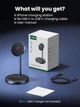 Беспроводная зарядная подставка UGREEN MagFlow 2-в-1, совместимая с MagSafe - изображение 6