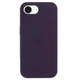 Чехол Fiji Silicone Case для Apple iPhone 16e бампер накладка Soft Touch с микрофиброй Dark Aubergine - изображение 1