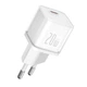 Сетевое зарядное устройство Baseus GaN5S GaN PD 20W / 3A Type-C с быстрой зарядкой для Apple / Xiaomi White - изображение 2