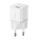 Сетевое зарядное устройство Baseus GaN5S GaN PD 20W / 3A Type-C с быстрой зарядкой для Apple / Xiaomi White - изображение 3