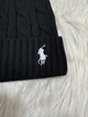 Шапка Polo Ralph Lauren Унісекс Чорного Кольору (білий логотип) в'язана - ONE SIZE (vqs-wld-sor) - зображення 3