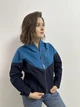Мембранна жіноча куртка вітровка водонепроникна Outdoor Research Aspire GORE-TEX з капюшоном трекінгова гор текс синій розмір S - изображение 1