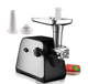 Электромясорубка Domotec MS-2026 4500 Вт мясорубка домашняя для фарша мяса рыбы овощей с соковыжималкой фруктов томатов реверсом 3 решетками дисками колбасной насадкой кеббе стальным ножом защитой от перегрузки - изображение 10