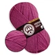 Madame Tricote Paris Merino Gold, Фуксия №051 – тонкая полушерстяная пряжа 100 г / 400 м, 49% шерсть мериноса / 51% акрил, для свитеров, шарфов - изображение 1