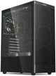 Корпус 2E GAMING Iconic V8210B без БЖ, 1xUSB3.0, 1х USB 2.0, 1xUSB Type-C, 4x120мм ARGB, VGA 325мм, LCS ready, контролер з пультом, TG Side Panel, ATX, чорний - изображение 1