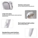 Насадка для душа Grandio Quadro Shower Head с фильтром и антикальциевой защитой, 4 режима - изображение 6