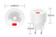 Безпровідний датчик витоку природнього газу Tervix Pro Line ZigBee GAS Sensor V2 (417122) - зображення 4