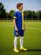 Детская футбольная форма X2 League футболка + шорты 100% полиэстер XL синий/желтый - изображение 2