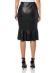 Юбка из искусственной кожи миди осенняя женская Armani Exchange 167206384 6 Черная (1162169797) - изображение 2