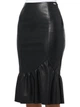 Юбка из искусственной кожи миди осенняя женская Armani Exchange 167206384 6 Черная (1162169797) - изображение 3