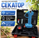 Аккумуляторный садовый секатор Crafting Tools 24 В 2 А·ч рез до 25 мм с 2 АКБ в кейсе Электрические ножницы для веток Беспроводной инструмент обрезки дерев кустов - изображение 1