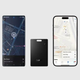 Поисковый трекер Hoco E102 Nida Dual card type антиутечка для iOS черный - изображение 3