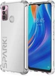 Противоударный чехол для Tecno Spark 7 Go (KF6m) прозрачный, усиленные углы с защитой камеры, TPU - изображение 5