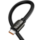 Кабель Hoco U143 Joy 5A Type-C черный с LED-индикатором усиленная сердцевина 6 мм для быстрой зарядки - изображение 7