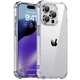Чехол для Apple iPhone 15 Pro с бронь углами и бортами выше экрана прозрачный с защитой камеры - изображение 2