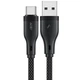 Кабель Acefast C8-04 USB — Type-C 3A 1.2 м плетений чорний - зображення 1