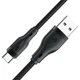 Кабель Acefast C8-04 USB — Type-C 3A 1.2 м плетений чорний - зображення 3