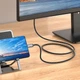 Перехідник Hoco UA27 HD Type-C — HDMI 2 м 4K 30Hz алюміній, сірий - зображення 8