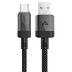 Кабель Acefast C12-04 USB — Type-C 3A плетеный черный - изображение 1