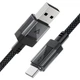 Кабель Acefast C12-04 USB — Type-C 3A плетеный черный - изображение 4