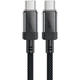 Кабель Acefast C12-03 Type-C — Type-C 60W, 1.2 м, плетений, чорний - зображення 1