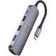 Хаб-перехідник Hoco HB27 Type-C на HDMI USB 3.0 PD 2xUSB 2.0 4K 30Hz сірий - зображення 6
