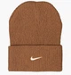 Шапка Nike U Nsw Beanie Utility Swoosh ONE SIZE Коричневий DV3342-270 - изображение 1