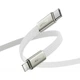 Кабель USB 2.0 Type-C M-Lightning M 1.2м білий ultra-thin C24-01 White Acefast (6974316286240) - изображение 4