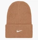 Шапка Nike Beanie Utility Swoosh Hemp ONE SIZE Світло-коричневий DV3342-200 - изображение 1