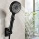 Душевая лейка Water Saving Shower с 5 режимами и кнопкой остановки воды, черная - изображение 1