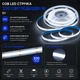Світлодіодна LED COB стрічка 5 метрів з датчиком-сканером USB на помах руки, білий холодний, світильник з регулюванням яскравості, 6000K - зображення 5