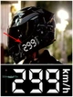 Мотонаклейка на шлем стикер спидометр Легендарные 299 km/h Серебряно-серый 12х5 см - изображение 2