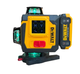 Лазерный нивелир DeWalt 3D 4D аккумуляторный уровень 16 линий зеленый луч 360 градусов 25 м точность ±0,2 мм 2 батареи 5 А·ч штатив магнитный кронштейн пульт кейс для строительства ремонта отделки - изображение 7