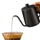 Чайник JD Original Pour-Over з тонким носиком, для домашнього використання, підвісне вухо, кава ручного приготування, ємність з нержавіючої сталі 304, антипригарне покриття, зоряно-чорний, 600 мл - изображение 2