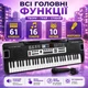 Детский синтезатор на 61 клавишу с микрофоном MQ6120, 65 см, 16 тембров, 10 ритмов, запись, питание от сети и батареек - изображение 4
