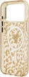 Etui Guess IML Leopard Glitter Triangle Logo MagSafe do iPhone 18 Pro Max / 17 Pro Max brązowe (GUE005632) - obraz 7
