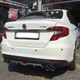 Накладка на задний бампер Fiat Tipo Фиат Типо диффузор универсальный цвет черно серебристый - изображение 13