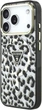 Etui Guess IML Leopard Glitter Triangle Logo MagSafe do iPhone 18 Pro / 17 Pro czarne (GUE005626) - obraz 2