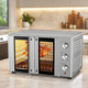 Настольная электродуховка SOKANY SK-10027 50 л 1700 Вт с конвекцией грилем вертелом Мини-печь 100–250°C Духовой шкаф для выпечки пиццы мяса - изображение 5