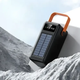 Power Bank AND YM-638 CX 100000 мАг Повербанк із сонячною батареєю вбудованими кабелями і ліхтариком - зображення 9
