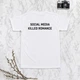 Футболка мужская "SOCIAL MEDIA KILLED ROMANCE" XL - изображение 1