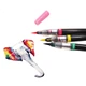 Пензель-ручка Pentel XGFL для каліграфії, м'яка, зі змінним картриджем, коричнева, 1 шт. - зображення 1
