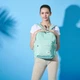 Багатофункціональний рюкзак-сумка великої місткості LYUBA для мам та немовлят, дорожня сумка HY1919 кольору Тіффані Блакитний - зображення 6