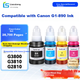 Совместимые с принтерами Canon GI-890/80 четырехцветные чернила Liansheng для принтеров G3800 G2810 G1810 G3810 G2800 G3000 G3812 G4810 2010 - изображение 1