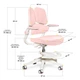 Дитяче крісло Mealux Trident Pink з чохлом (арт.Y-617 KP) Рожевий - изображение 4
