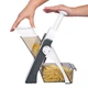 Мультислайсер-терка для овочів Brava Spring Slicer / Подрібнювач овочів та фруктів / Ручна овочерізка слайсер - зображення 3
