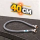 Шланг для воды 40см ВВ GROSS Neylon 1/2" гибкая подводка - изображение 1